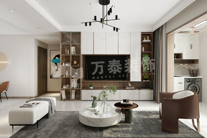 印象泰山130㎡現(xiàn)代簡(jiǎn)約風(fēng)裝修效果圖